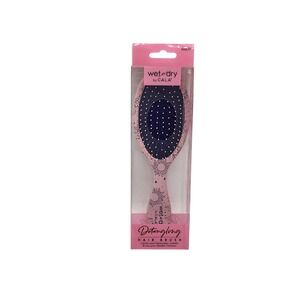 Cala Wet Dry Detangling Hair Brush Pink Celestial Sun‎ Moon Stars New